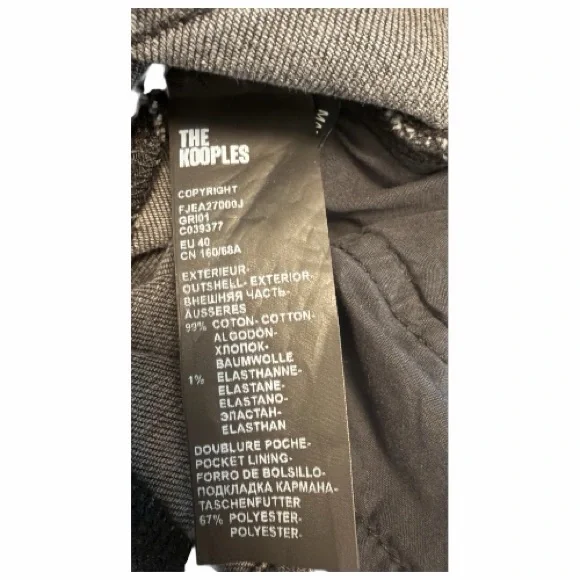 The Kooples Grey Destroy Denim JeansSize 40 US 30 (Women's 8) NWT